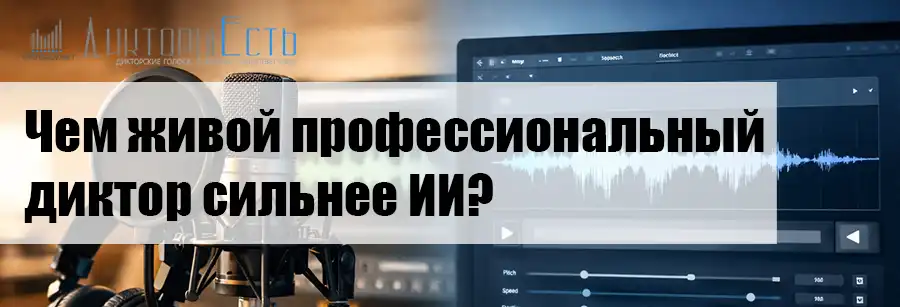 Живой диктор или ИИ?