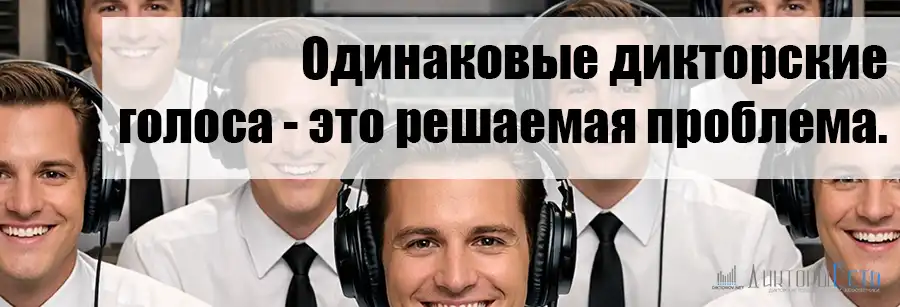 Однотипные голоса дикторов вредят рекламе