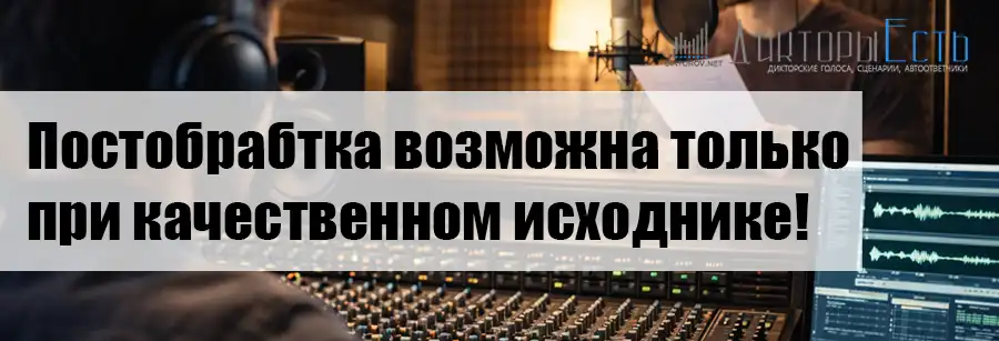 Качественная дикторская озвучка